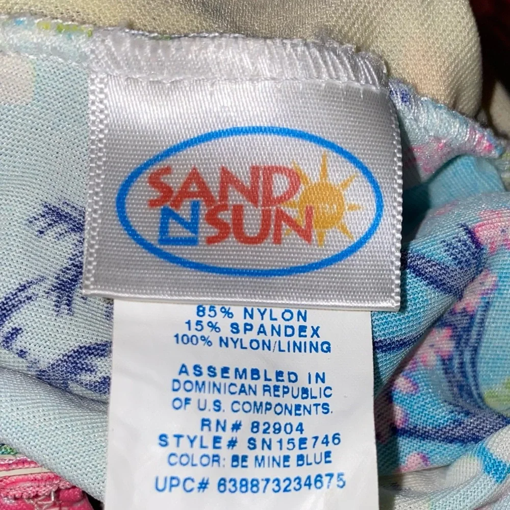 Sand N Sun Tropical One Piece Bathing Suit
